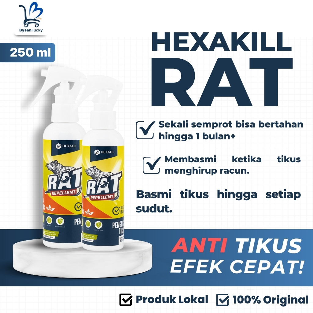 Hexakill Semprotan Pengusir Tikus Paling Ampuh Untuk Rumah Mobil Tuntas sekali semprot