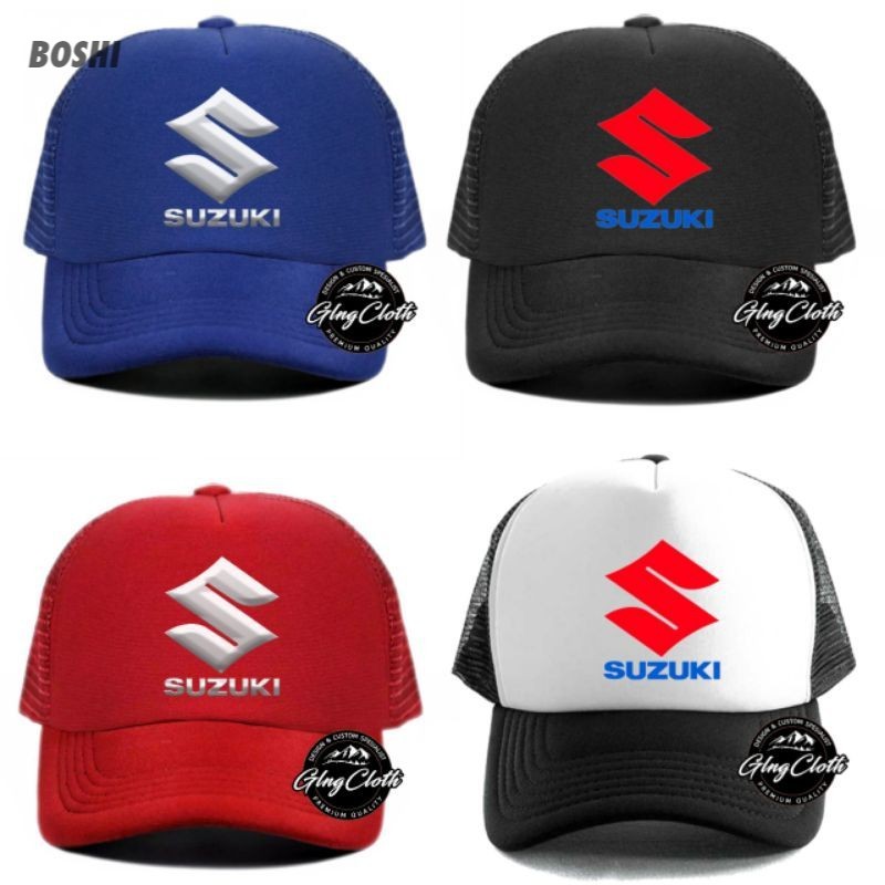 Topi Trucker Suzuki Unisex Logo Polyflex Premium