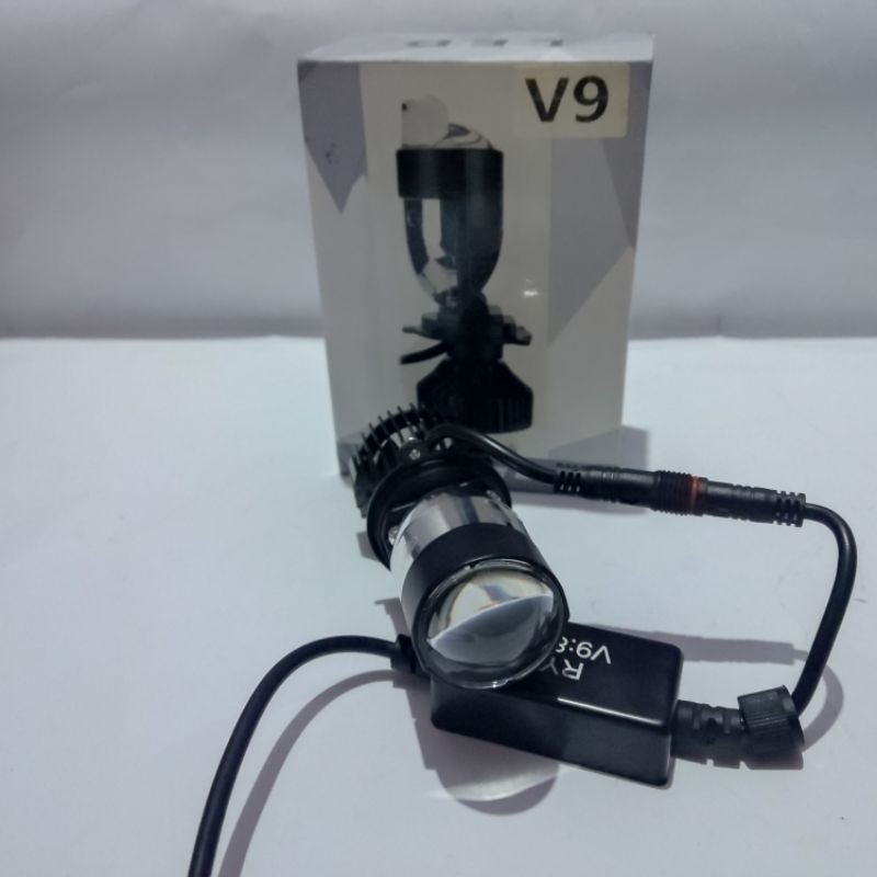Lampu Led Utama H4 V9 Hrj 1 Warna Putih 36 Watt Rhd Motor Mobil Universal