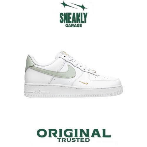Sepatu Nike Air Force 1 Low White Grey Gold Sneakers Unisex