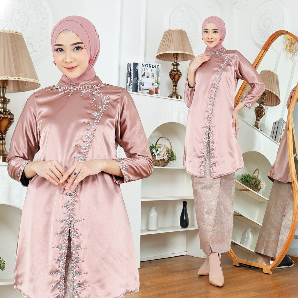 Setelan Baju Kurung Melayu / Setelan Baju Kurung Kebaya Modern / Baju Kurung Melayu / Baju Kurung So