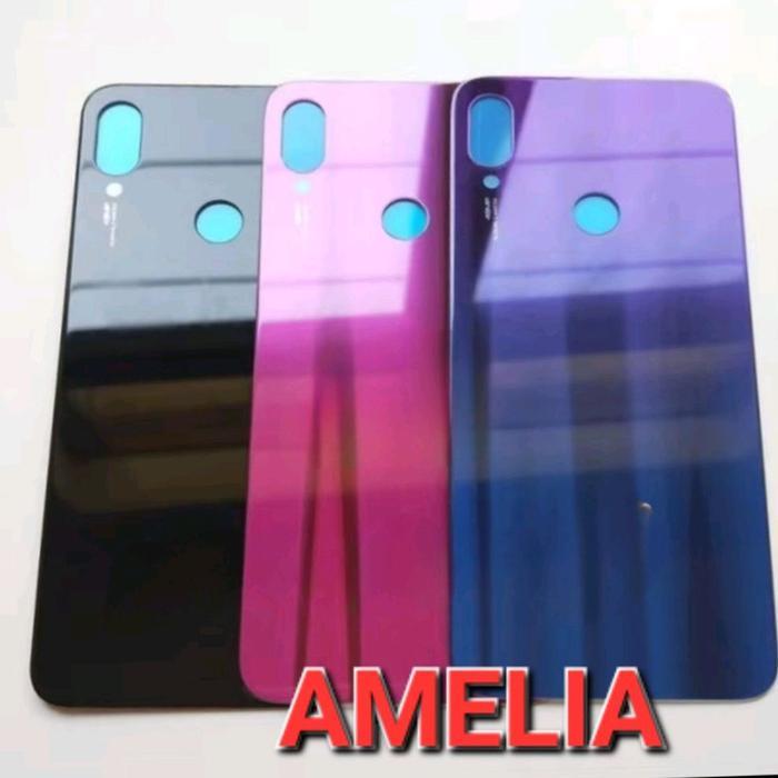 MOBILOFT BACKDOOR / TUTUP BELAKANG UNTUK X14OM1 R3DM1 NOTE 7 GLASS - Hitam