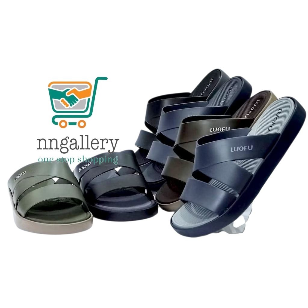 LUOFU 7185 M E01KW SANDAL SELOP PRIA/SENDAL KOKOP COWOK Luofu
