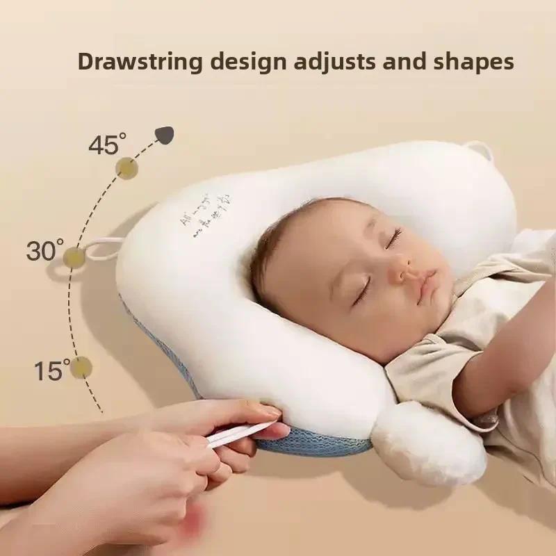 Baby Soothing Pillow Preschool Shaping Pillow Sleeping Pillow Correcting Head Deviation Newborn Prev