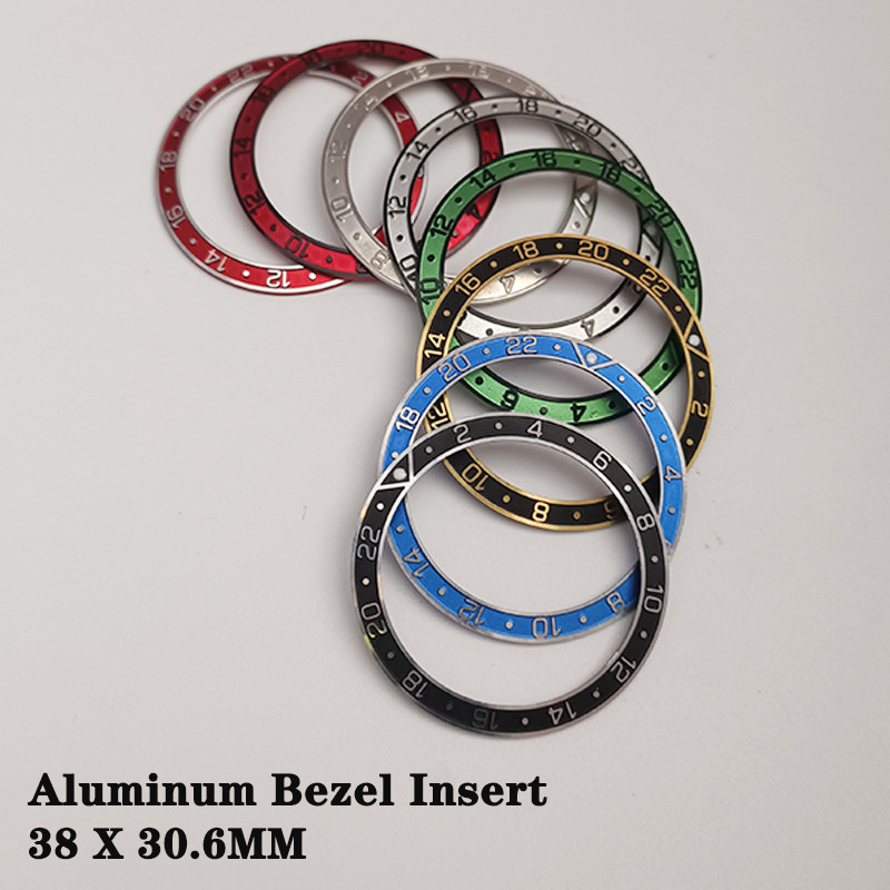 38MM Aluminum Bezel erts Fit SKX007 SKX009 Case Watch Bezel erts