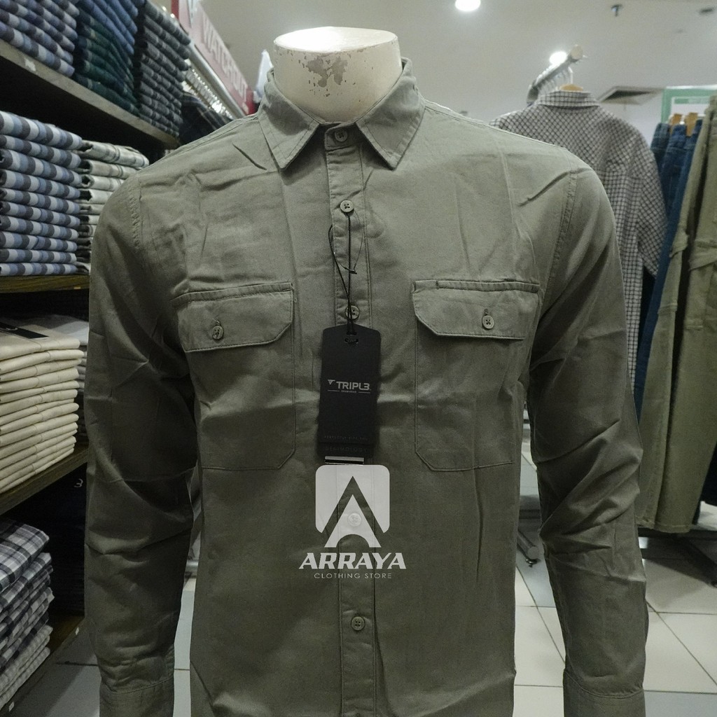TRIPLE JEANS Kemeja Long Sleeve LS.535 1225