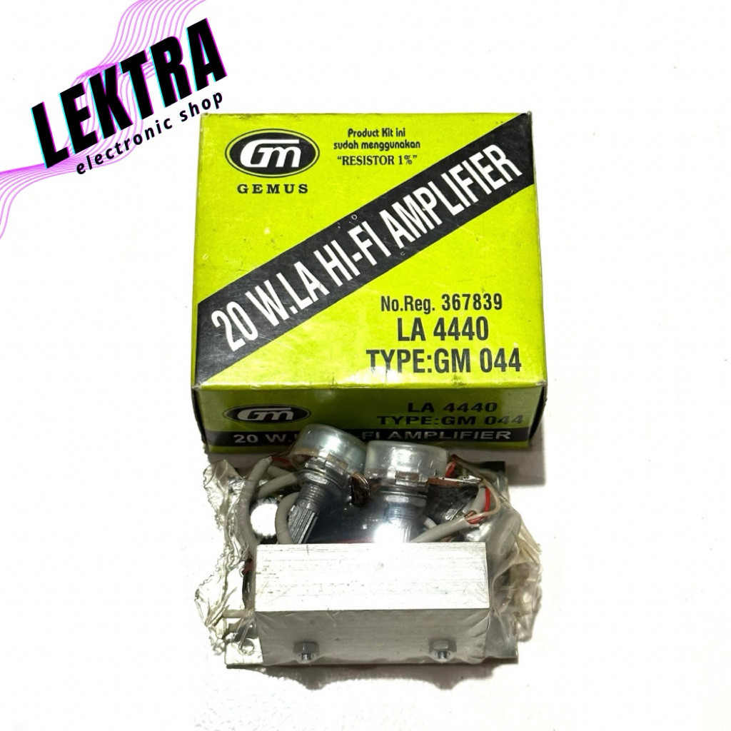 Kit GM 044 20 W.LA Hi-Fi Amplifier DC 12v 20w 2 Mono LA 4440 gm044