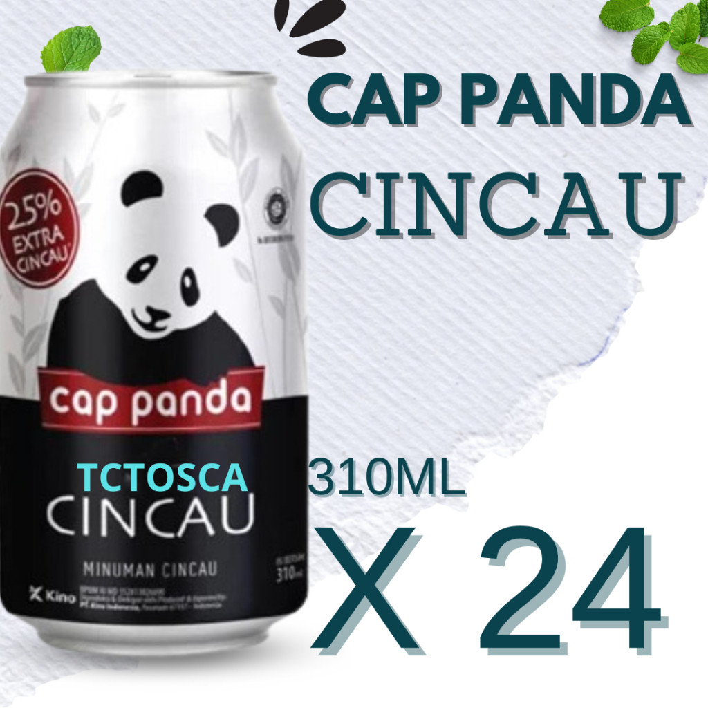 Cincau Cap Panda | Cincau Panda Kaleng 310 ml / 24 Pcs