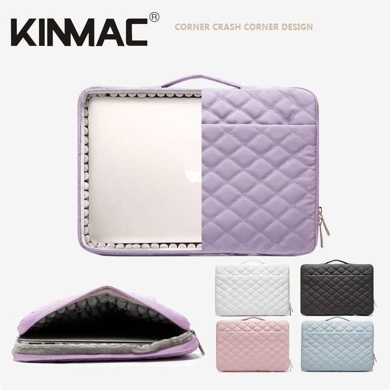 Brand Kinmac Laptop Bag 12,13.3,14,15.4,15.6,16 Inch,Embroidery Women Lady Man Handbag Case For MacB