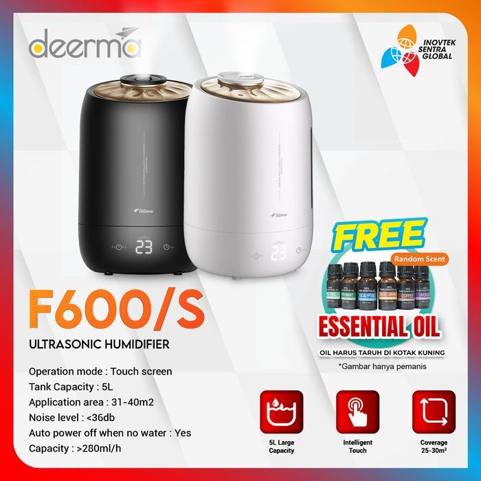 Deerma DEM F600 Air Humidifier - Pelembab Udara - F600 White