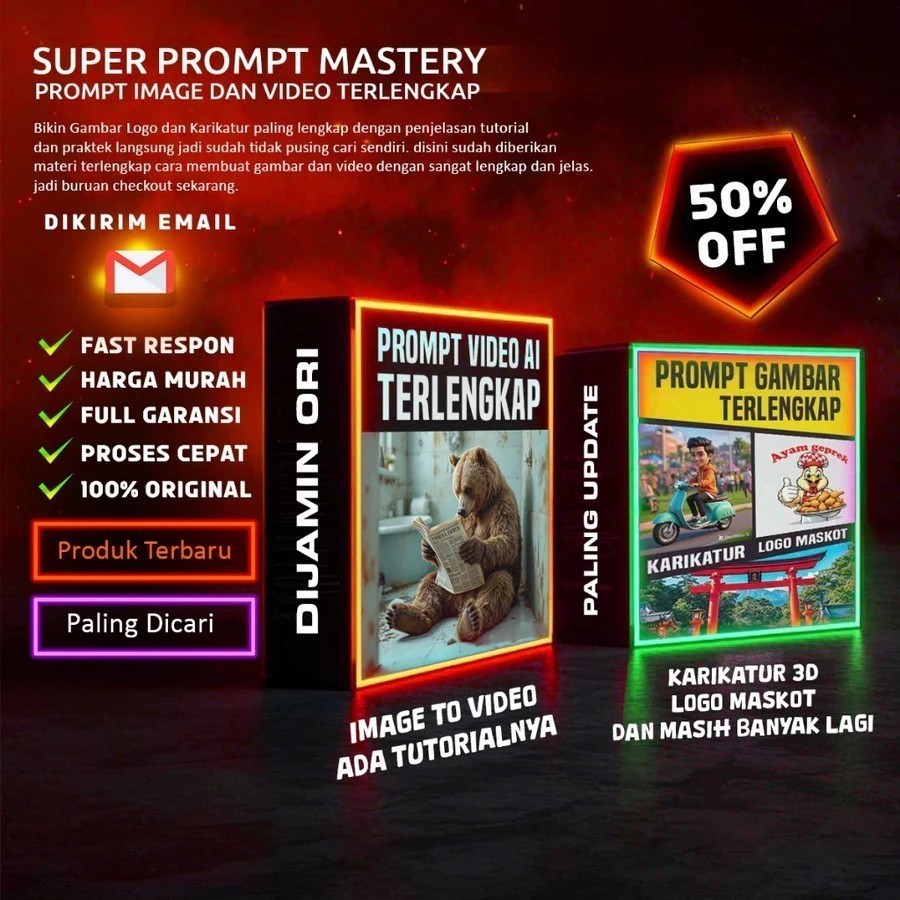 Super Prompt Mastery: Kelas Prompt Gambar dan Video AI Terlengkap
