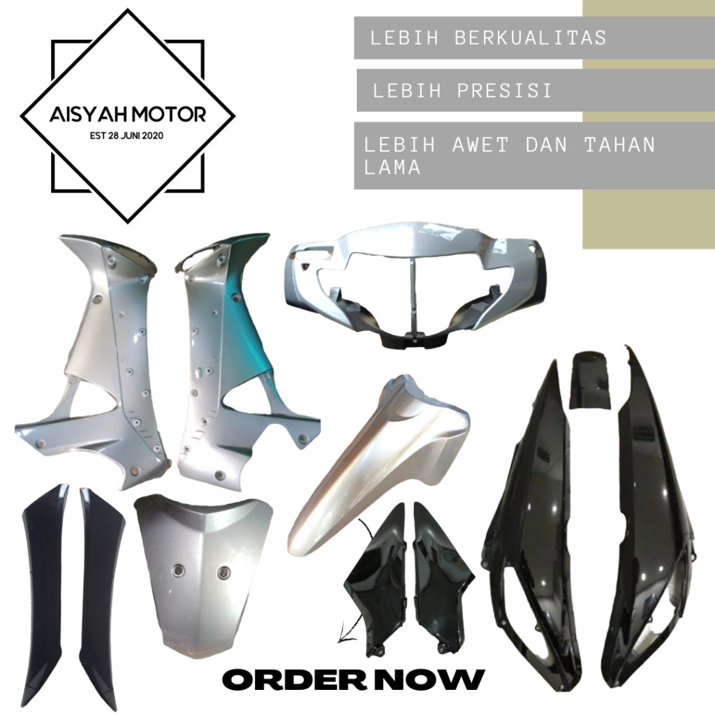 Bodi Halus Honda Supra X 125 Lama Warna Silver