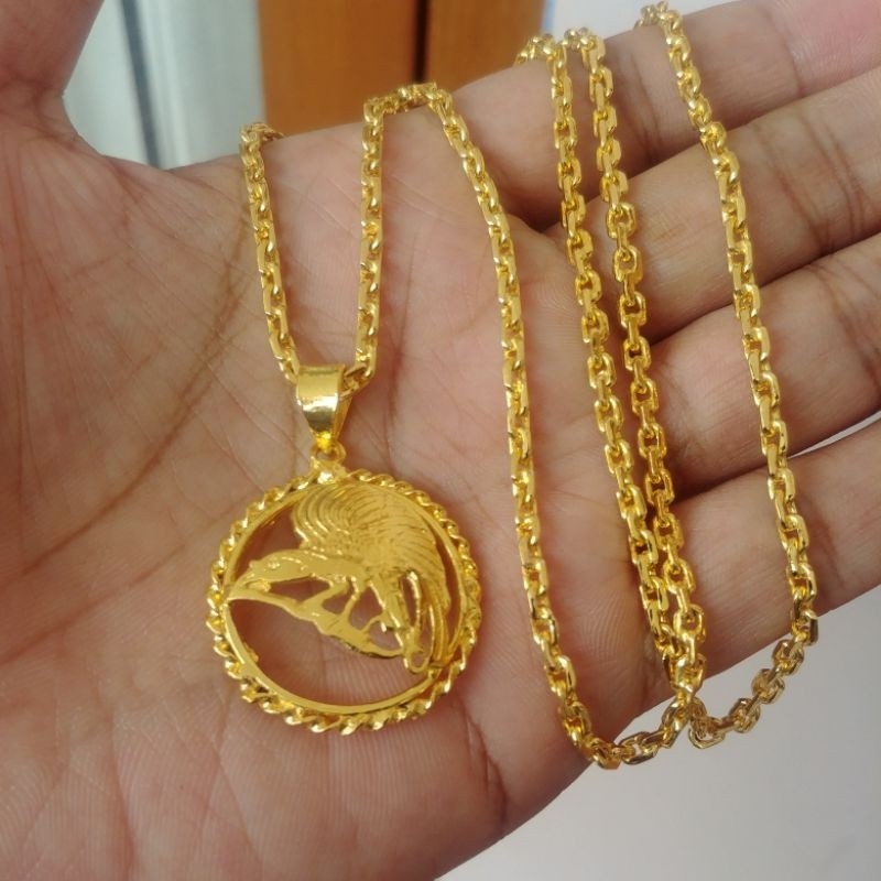 Kalung Burung Cendrawasih Lapis Emas Gold 24k