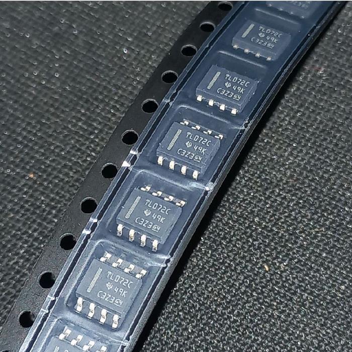 IC SMD TL072 ORIGINAL TEXAS INSTRUMEN TL 072 ORI tempel kecil TL072C tl072cp 072cp 1