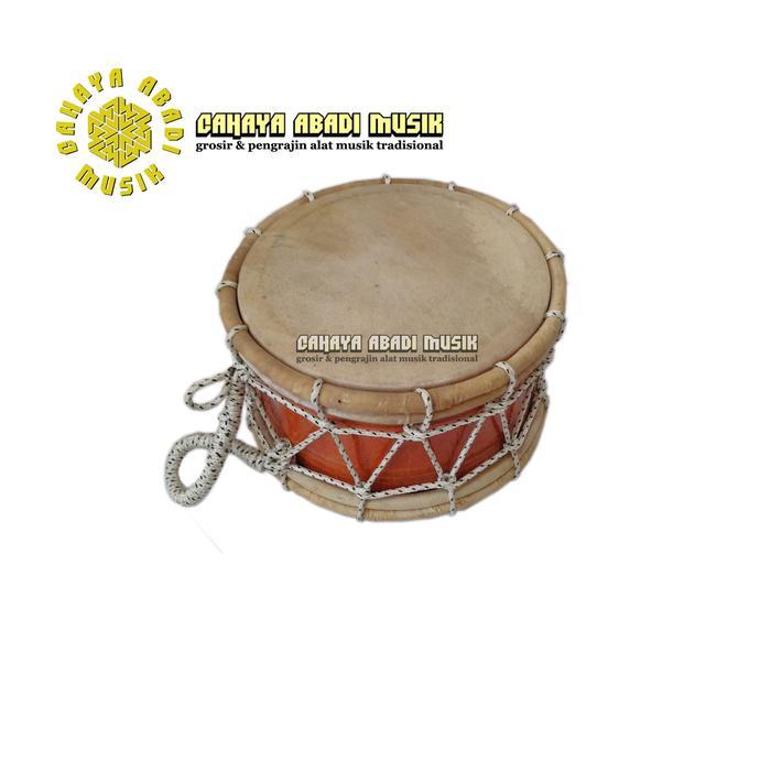Cahaya Abadi Musik Kepak Kopak Kepruk Marawis Polos Satuan Kayu Mahoni Kulit Kambing Tali Gunung dan