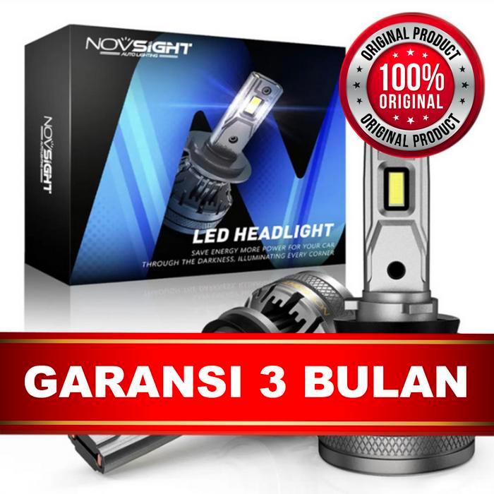 Lampu LED Mobil Headlight Novsight A500-N37 H1 H3 H4 HB4 H7 H11 HB3 - 9006 HB4S-RAutoparts
