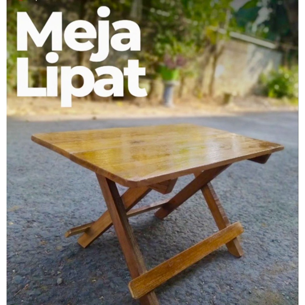 Rehal Al Qur'an Meja Lipat Kayu Portable Meja Laptop