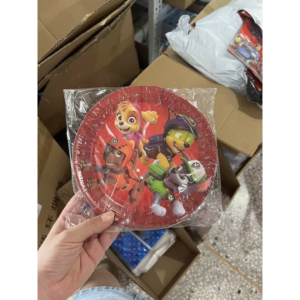 Paw Patrol Birthday Party Set Paw Patrol Birthday Cutlery Tablecloth Plate Cup Bags Baby Shower Paw 