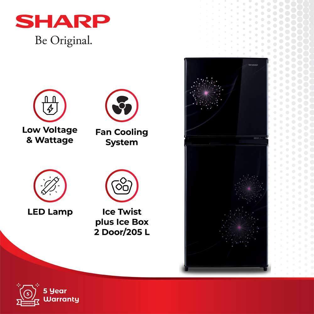 Kulkas Sharp 2PINTU SJ237Mg / Lemari ES SHARP 2 PINTU SHARP SJ 237/ SJ-237