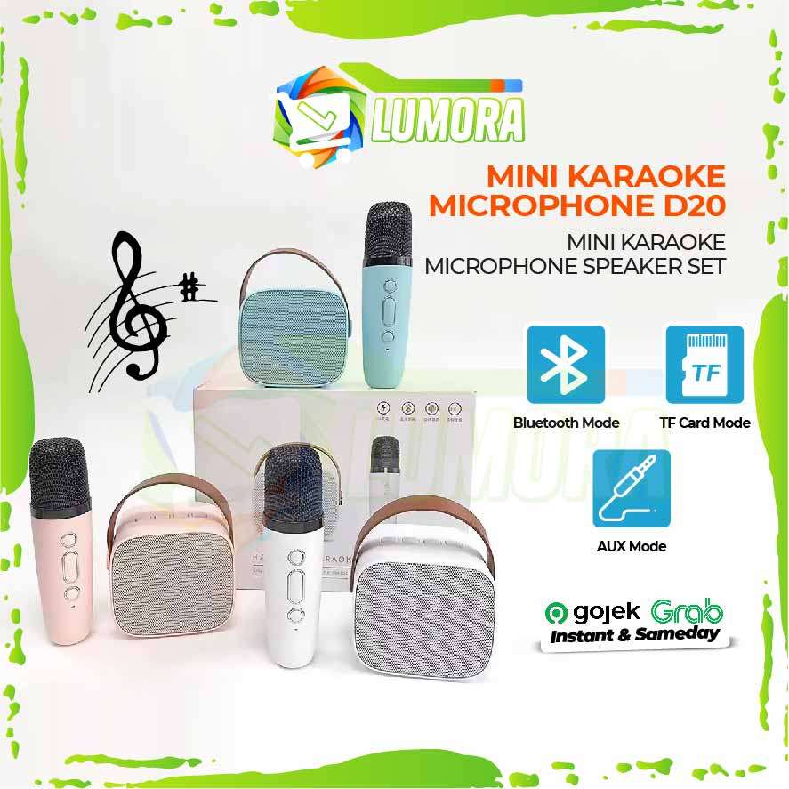 MINI KARAOKE MICROPHONE D20-K1 SPEAKER SET BLUETOOTH