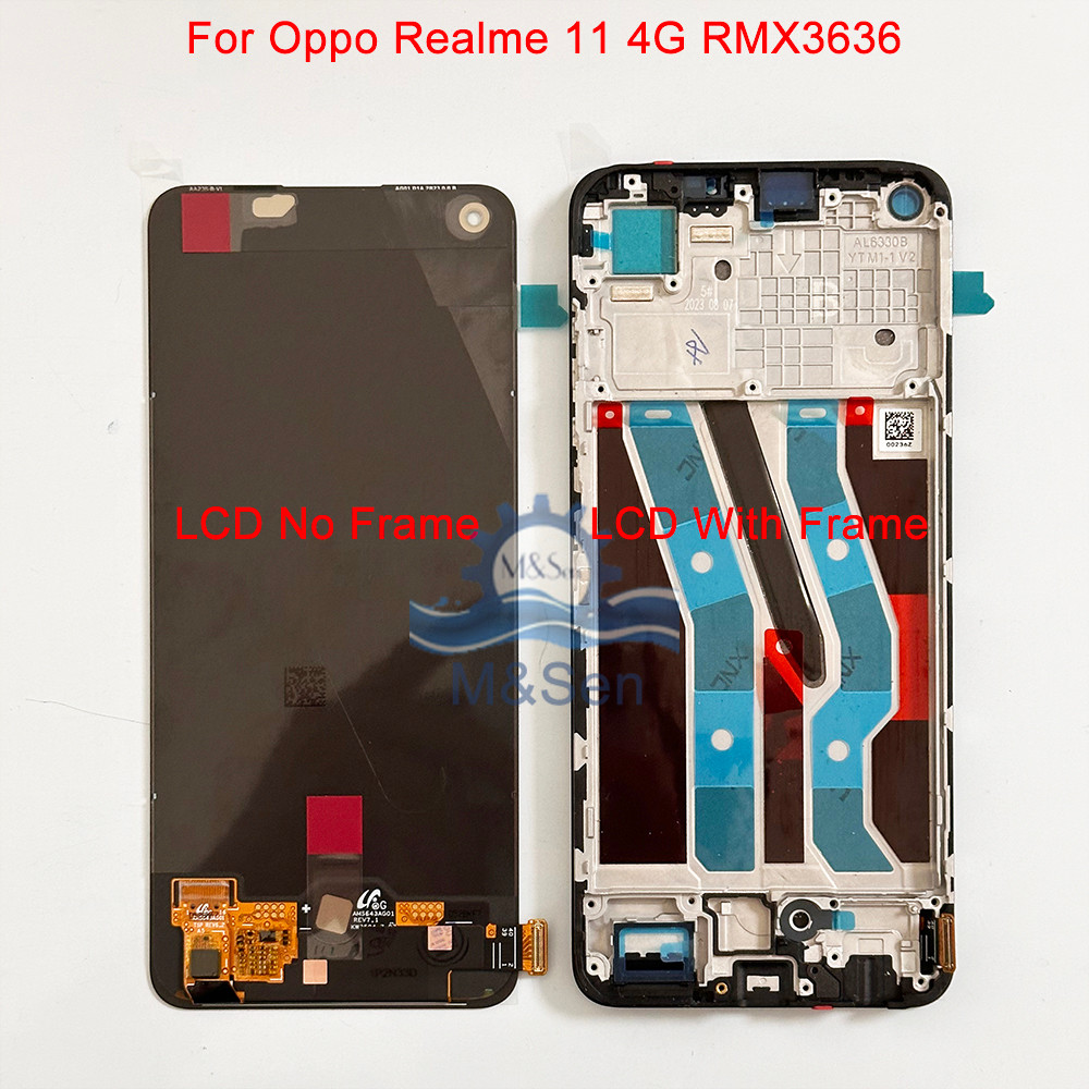 Amoled al For Oppo Realme 11 4G RMX3636 LCD splay Tou gitizer For  Realme 10 4G RMX3630 splay LCD Fr