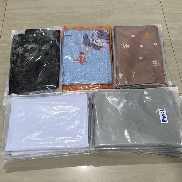 PAKET HEMAT HIJAB ZIPER MOTIF 5PC Instan Mewah Zipper Muslim Mutiara hijab motif Voal Azahra Lembut 