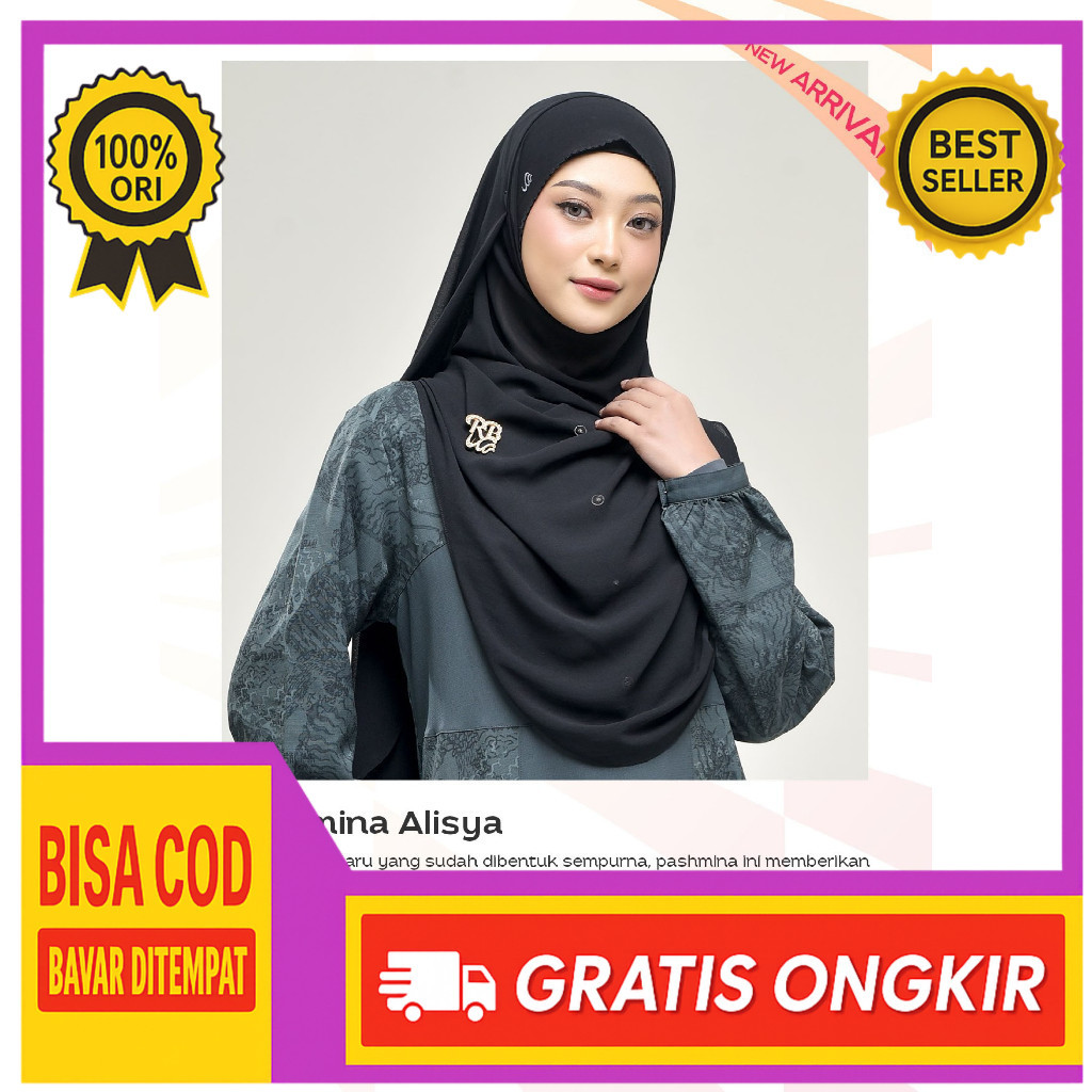 Rabbani ori - Pashmina Alisya | Pashmina | Jilbab | Hijab | Kerudung Rabbani | Rabbani [Ori Rabbani]