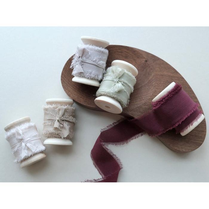 Handmade Mulberry Silk Ribbons ( Sampler )