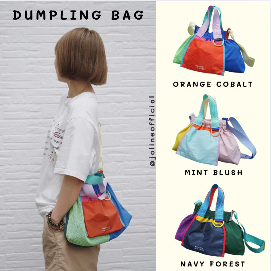 JOLINEOFFICIAL TAS ECOBAG BISA LIPAT /  TAS SELEMPANG WANITA PREMIUM QUALITY / TAS BETEVE DUMPLING B