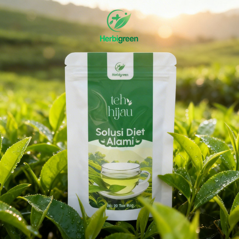 Minuman Diet dan Detox Slimming Tea HERBIGREEN  isi 20 Kantung Teh Celup sudah izin Resmi dan AMAN T