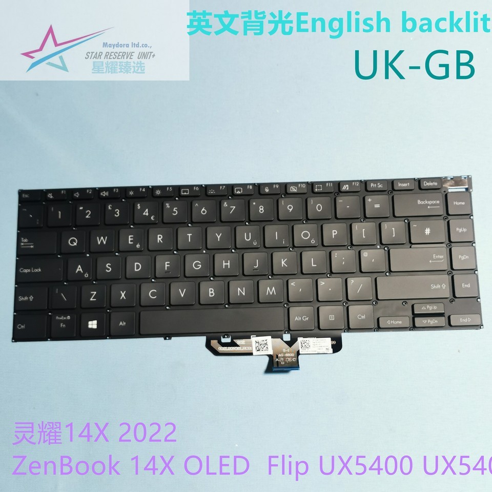 Laptop Backlight keyboard for ASUS ZENBOOK 14X OLED UX5400Z UM5400 UX5401 UM5401 EA EG ZF EA ZA ZAS 