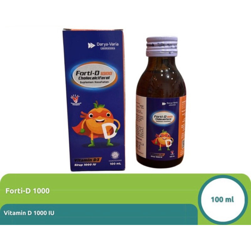 Forti D1000 Sirup 100 Ml (Sirup Anak D3 1000IU)