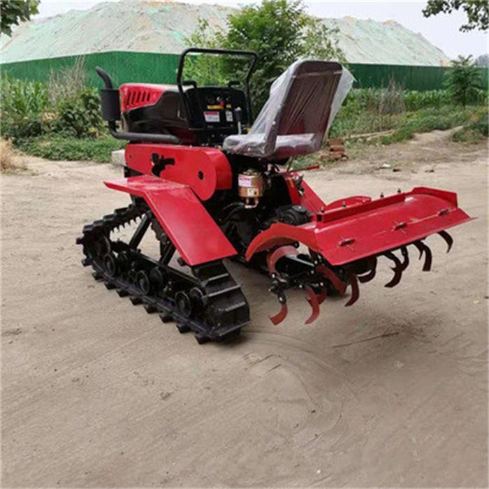 PROMO Small Agricultural Land Machine Diesel Power Mini Rotary Tiller Crawler Cultivator
