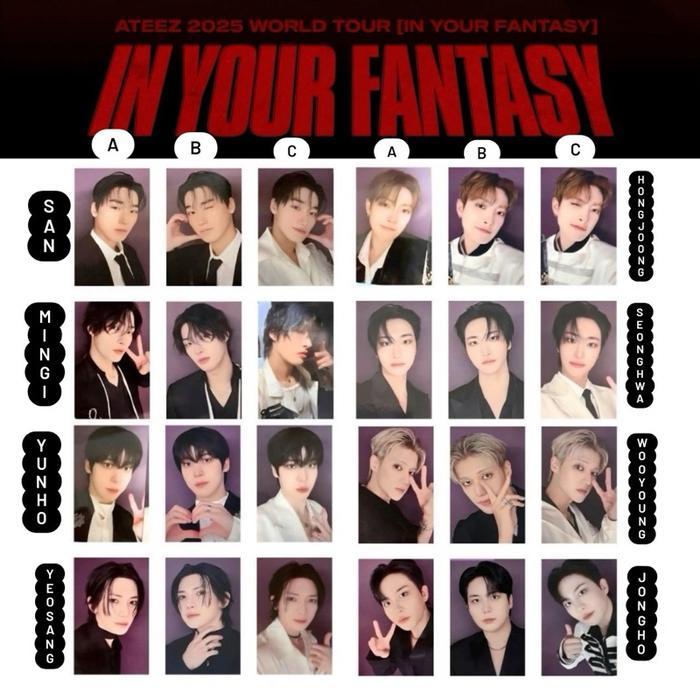 PHOTOCARD ATEEZ IN YOUR FANTASY IN JAPAN TRADING CARD OFFICIAL - San, A