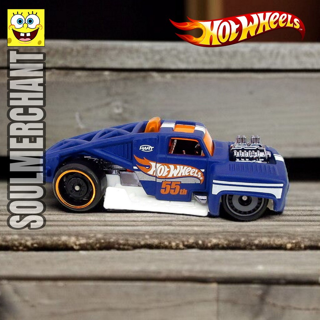 Hot Wheels Erikenstein Rod Biru Diecast Mobil Hotrod Klasik