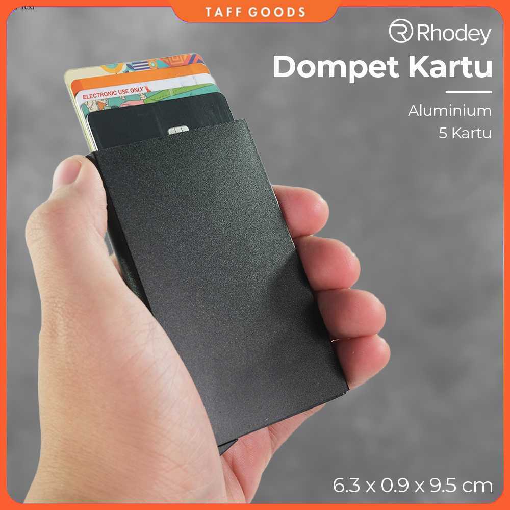 Rhodey Dompet Kartu Slim Slider Aluminium - G882