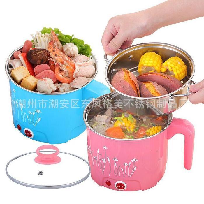 Panci listrik multifungsi panci portable cooker electric pot(Kukusan s