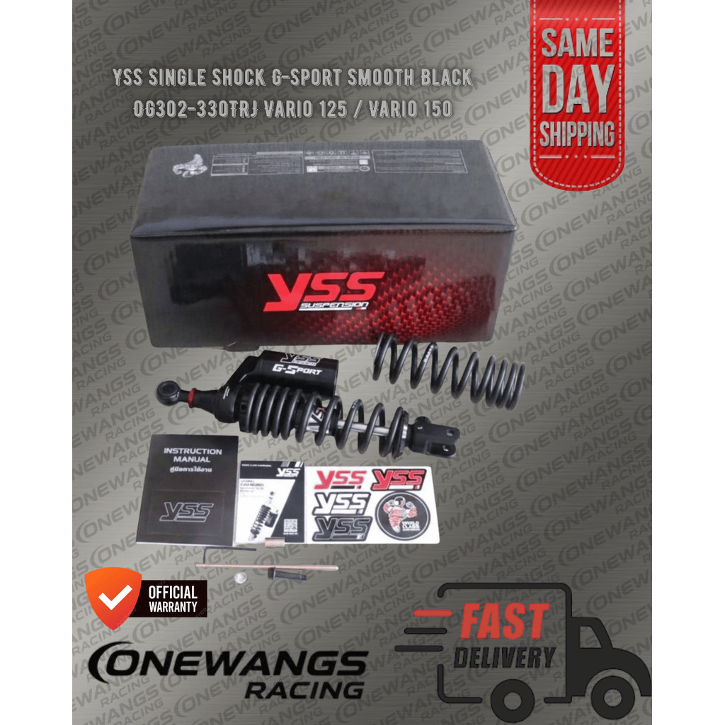 SHOCK YSS G SPORT VARIO 125 VARIO 150 BLACK EDITION 330mm SHOCKBREAKER