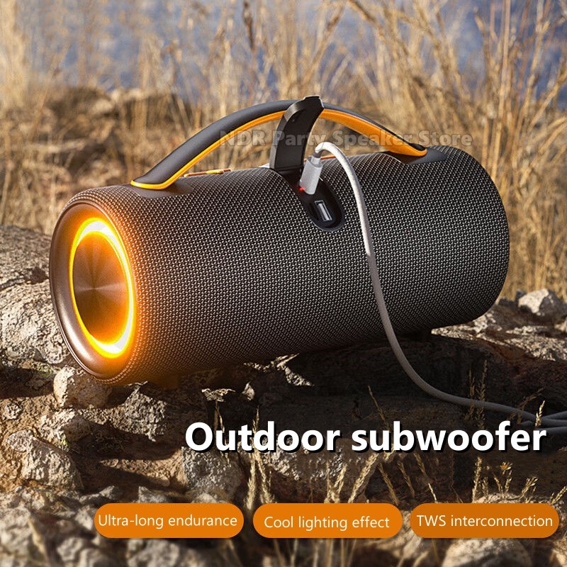 Multi-function Boombox Outdoor Portable Speakers with TF USB AUX Bluetooth 5.3 Advanced Wireless 30W