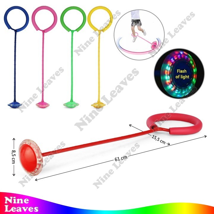 Mainan Hula Hoop Kaki Roda Lampu LED
