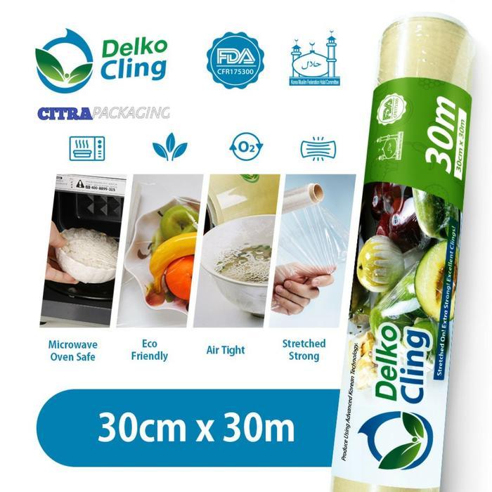 Cling Wrap Delko - Plastik Wrapping Makanan 35 CM x 30 M - Delko Cling, 30CM