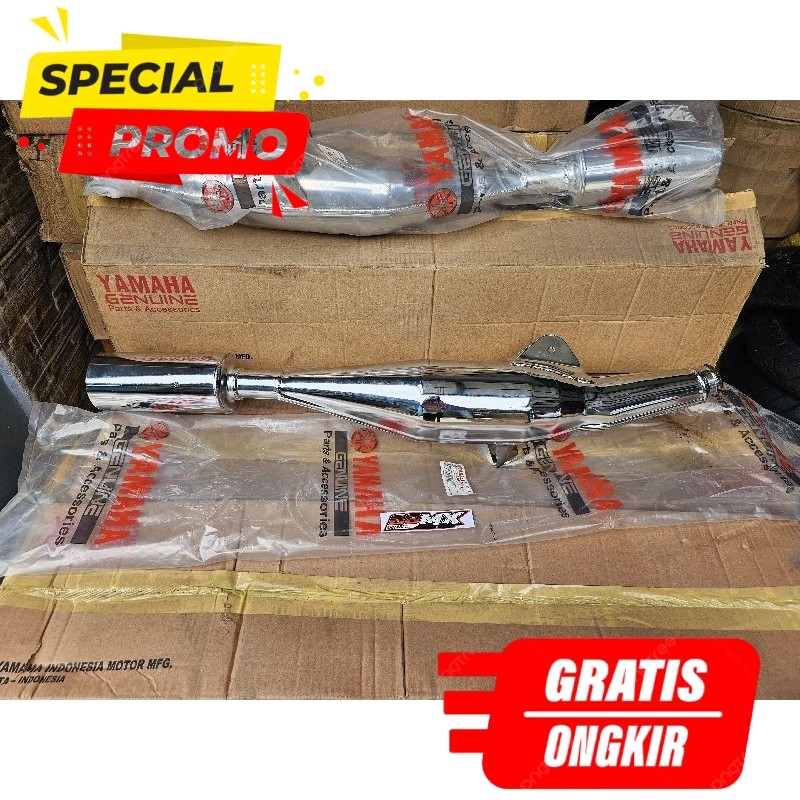 Tabung Knalpot Yamaha FIZR Original Chrome Body Silencer Kosongan