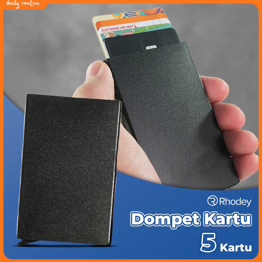 Rhodey Dompet Kartu Slim Slider Aluminium - G882