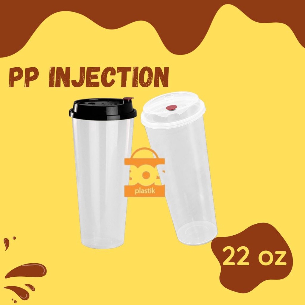FLASHSALE [GGW] CUP PP INJECTION 22 OZ 700ML PER 25 PCS