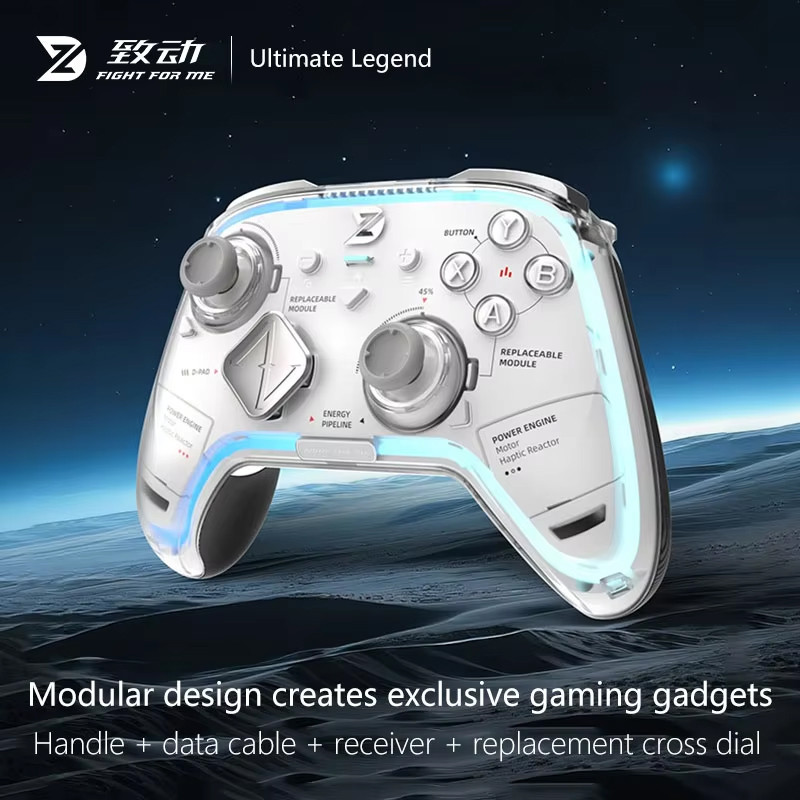 ZD Ultimate Legend Wireless Game Controller 3-Mode 3000+Hz Refresh Rate RGB Custom Swit Compatible w