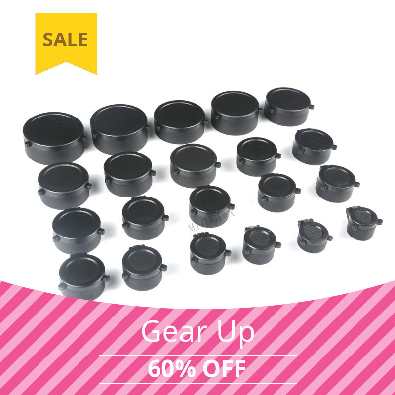 25.5-67mm Rifle Scope Lens Cover Flip Up Quick Spring Protection Cap Objective Lense Lid Airsoft Cal