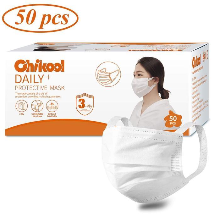 Masker 3ply isi 50 Earloop 3 ply Disposable Mask & Protective Mask