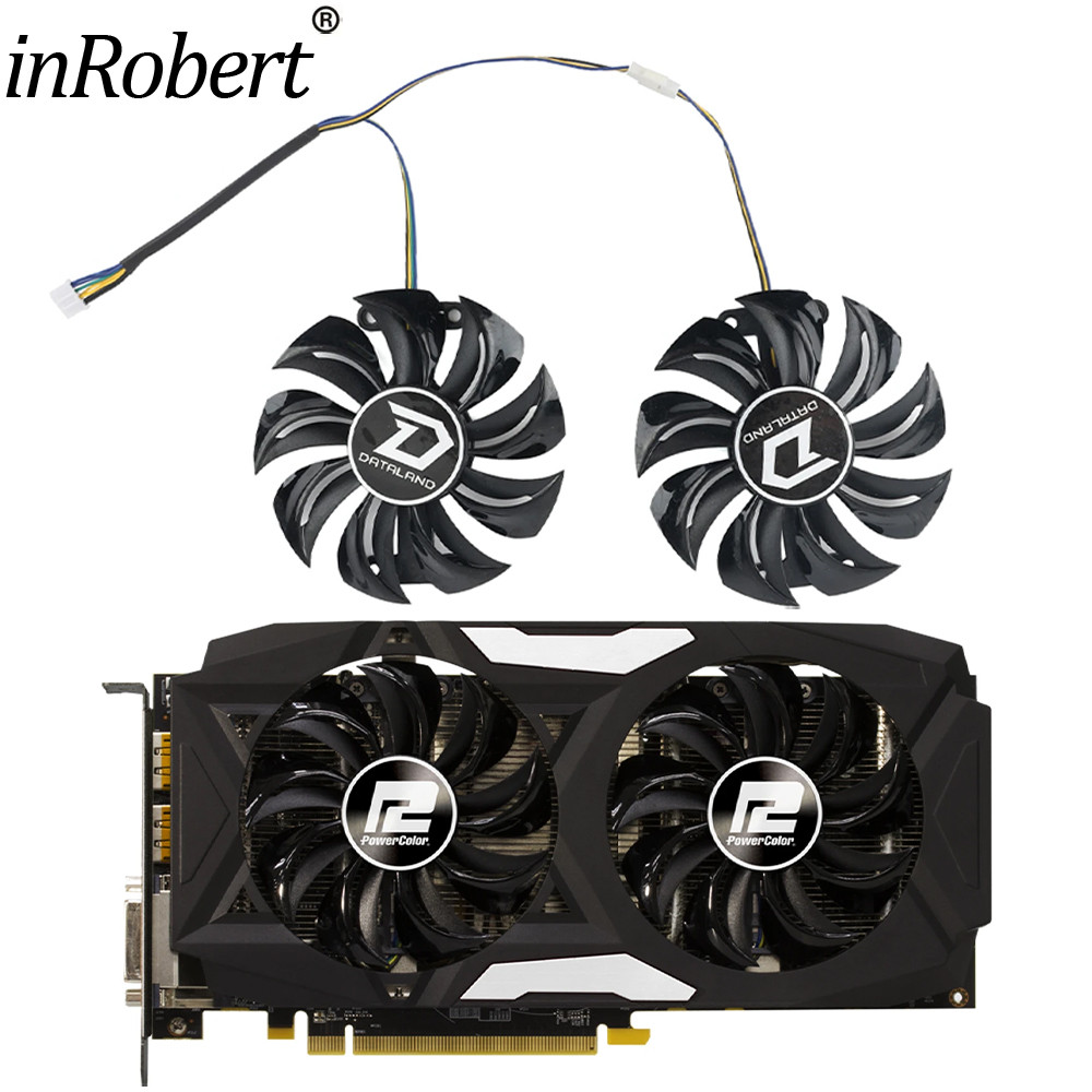 GA91S2U PowerColor Red Devil RX580 GPU Cooler Cooling Fan For Radeon Red Dragon AX RX 480 470 580 Vi