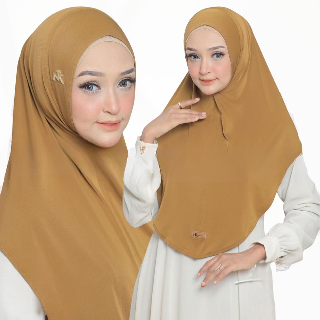 Kerudung Bergo Instan Pad Malay Antem Hana L Jersey Zoya Muslim NK Collection Pasria Variasi Panjang