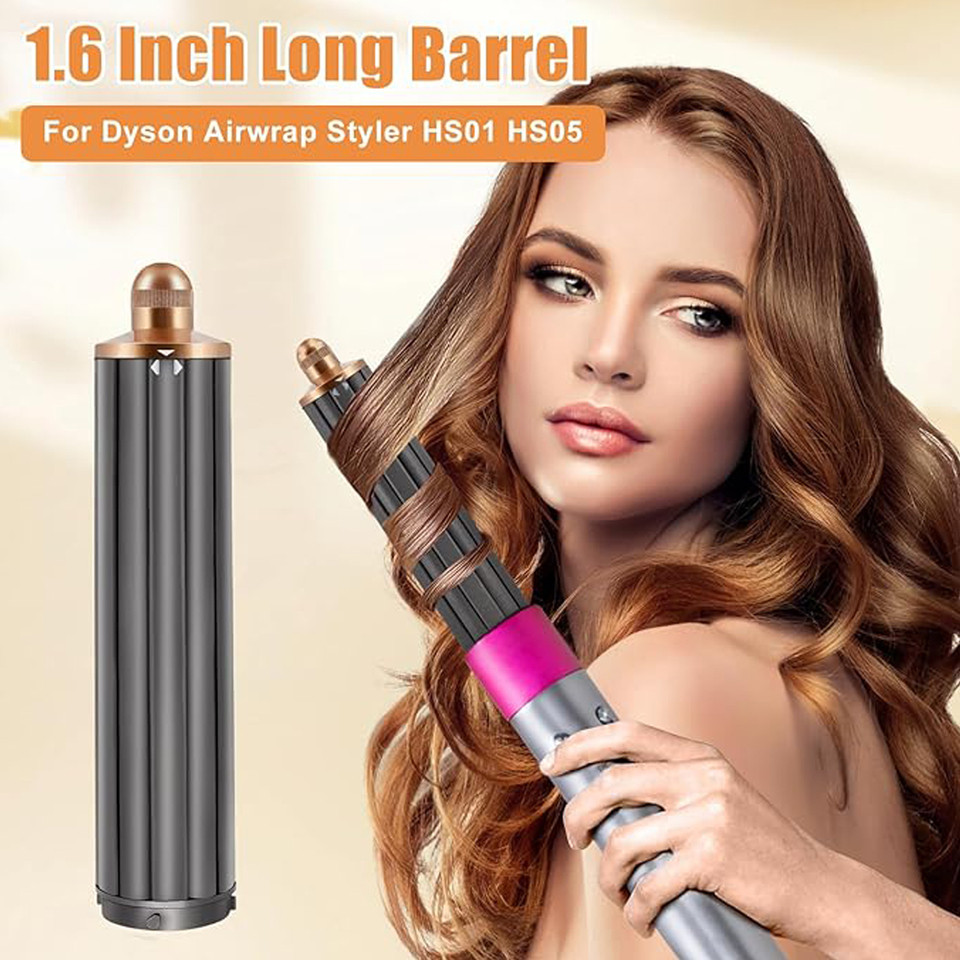 1.6 In/40MM 30MM Long Hair Curling Barrels Compatible with Dyson Airwrap Styler HS05/HS01 For Dyson 